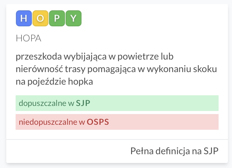 Literaki - Sprawdzanie definicji słowa